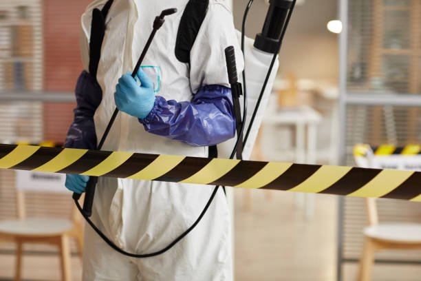 Professional Sewage Cleanup technician working in Beverly, NJ